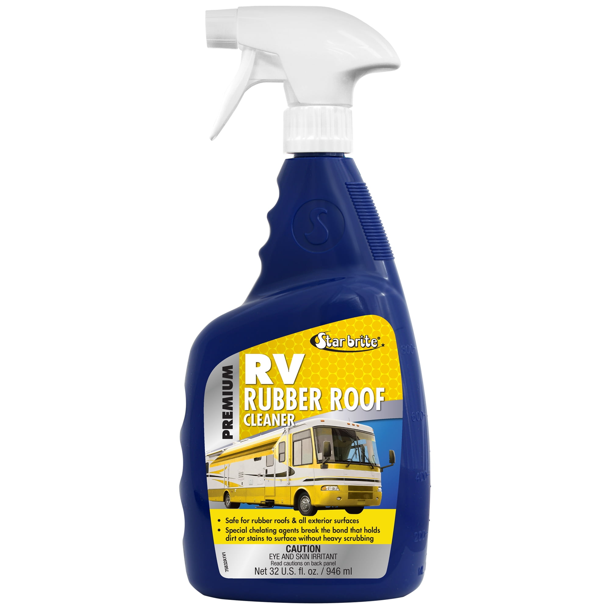 STAR BRITE Premium RV Rubber Roof Cleaner Spray Effortless Cleaning