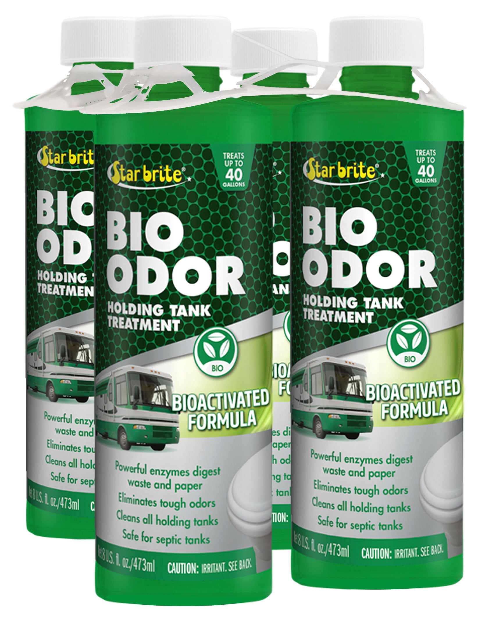 STAR BRITE RV Bio Odor Enzyme Holding Tank Treatment 8oz 4 Pack