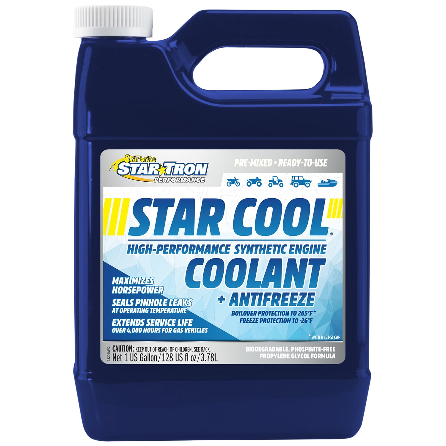 STAR BRITE StarCool Premium Synthetic PG Engine Coolant Propylene