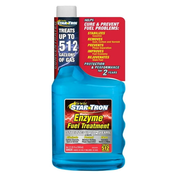 STAR BRITE Star Tron Enzyme Fuel Treatment - Concentrated Formula 32 Ounce - Treats 512 Gallons,Blue