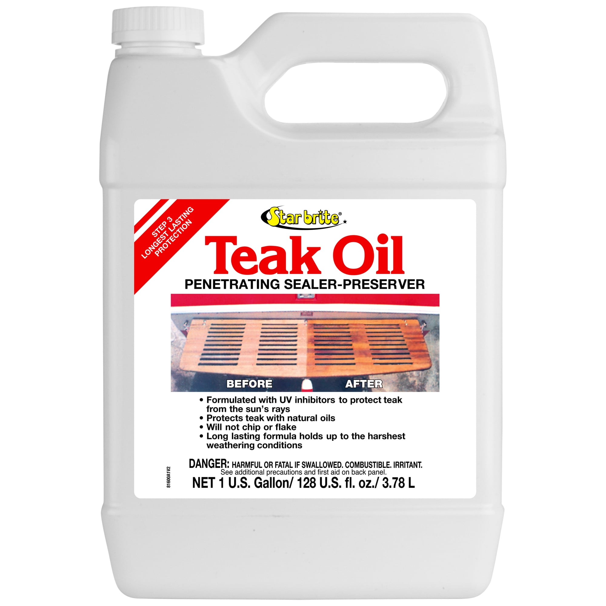 STAR BRITE Teak Oil Long Lasting, Sealer & Preserver