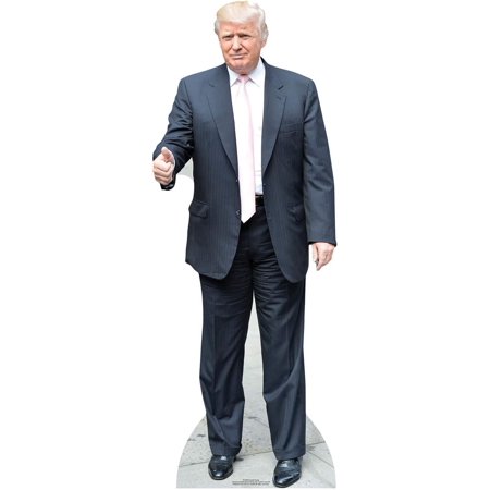 STAR CUTOUTS Donald Trump (Pink Tie) Life Size Cardboard Cut, Multi Colour, 188 x 71 x 188 cm, Lifesize