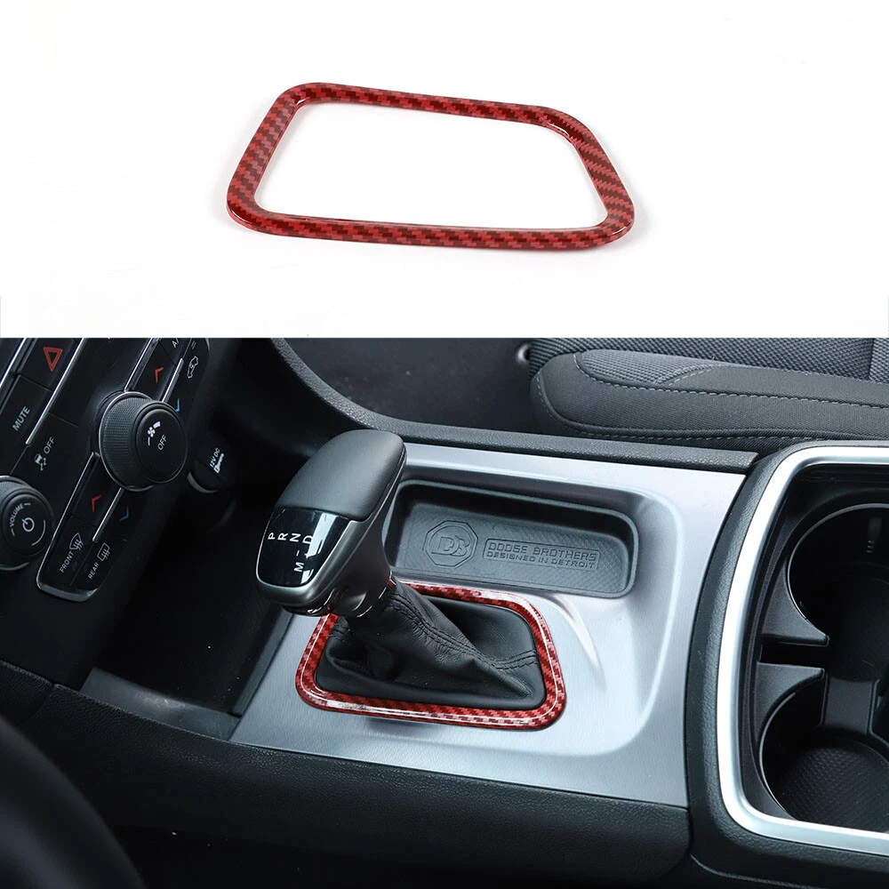 Shifter Panel STAR- Car Gear Shift Panel Trim Ring Cover For Dodge Charger 2015-2020 ...