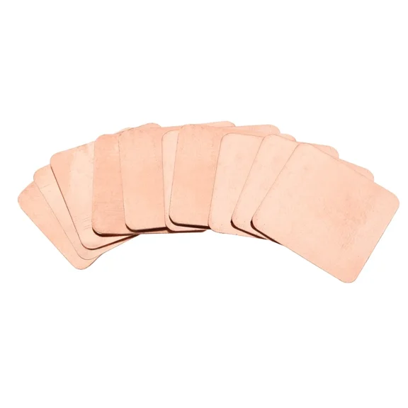 STAR- Flat Ic Chipset Thermal Copper Heatsink For Cpu Gpu 15 X 15 X 0.1Mm 10Pcs