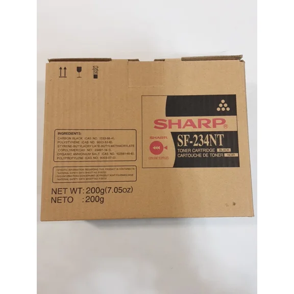 STAR- Genuine Sharp Sf-234Nt Black Noir Toner Cartridge New In Box