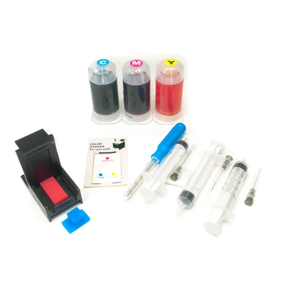 STAR- Hyrax Trading Tri-Color Ink Cartridge Refill Box Kit For Canon Cl-241 / Cl-241Xl
