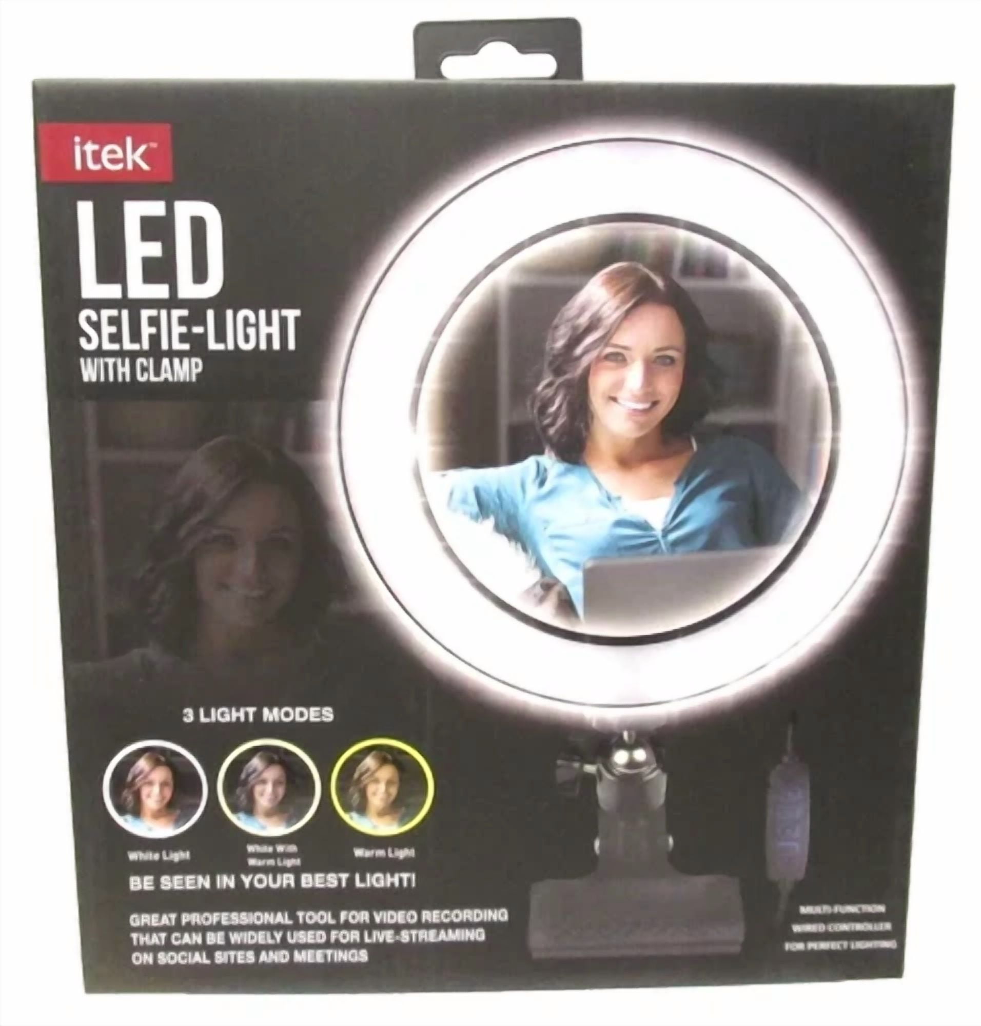 STAR- Itek Led Selfie Ring Light W/Phone Holder & Flexible Gooseneck ...