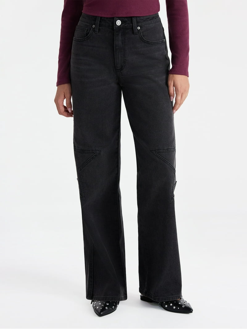 No Boundaries Mid-Rise Star Jeans, 31