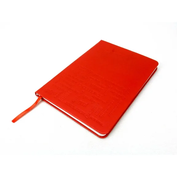 STAR- "Kudos" Red Hard Cover Note Pad, Journal, Motivational Buzzwords, Sweda #Mp7402