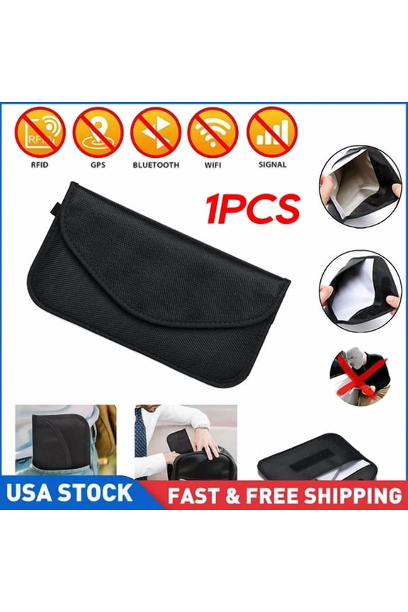 - Large Faraday Bag Rfid Signal Blocking Shielding Pouch Cell Phone Wallet Blocker