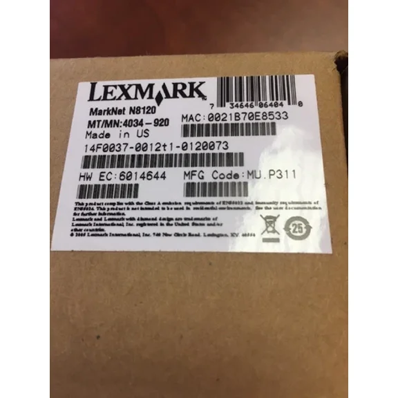 STAR- Lexmark Marknet N8120 (14F0037) Server