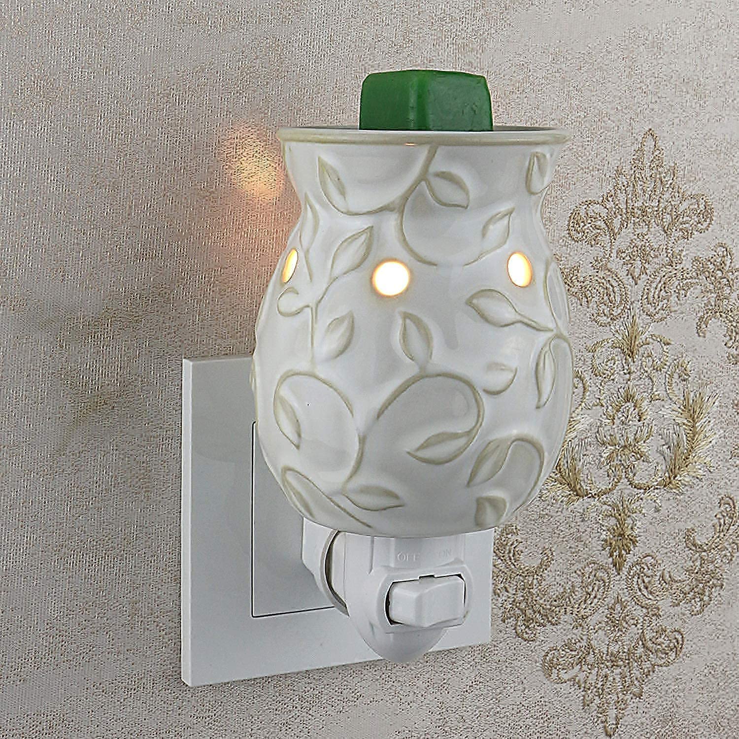 STAR MOON Ceramic Electric Plug in Candle Warmer for Home Dcor, Scentsy Wax  Warmer Candle Melter Burner, Ivy 
