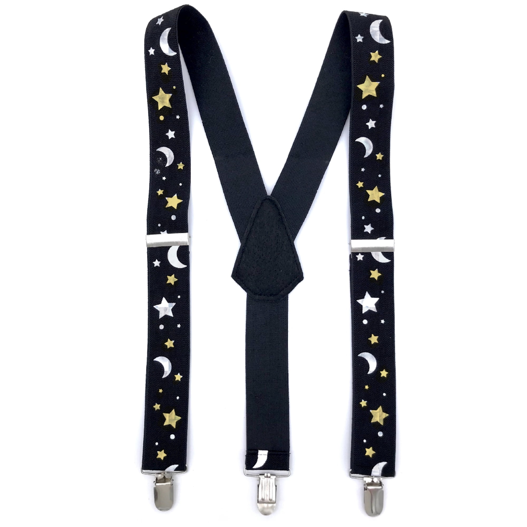 Star and Moon Suspenders Costume Accessory for Adults, Multicolor, Halloween by Way To Celebrate