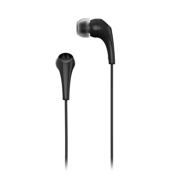 STAR- Motorola Earbuds 2-S In-Ear Wired Headphones W/ Mic 10Mm Drivers Rich Bass Black