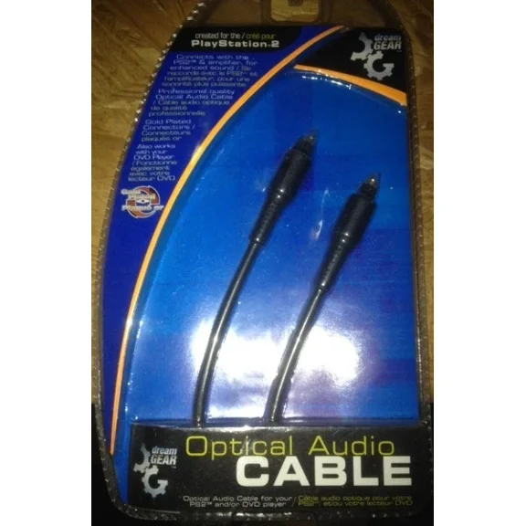 STAR- New Dream Gear 3Ft Optical Fiber Optic Toslink Digital Audio Cable Spdif Cord