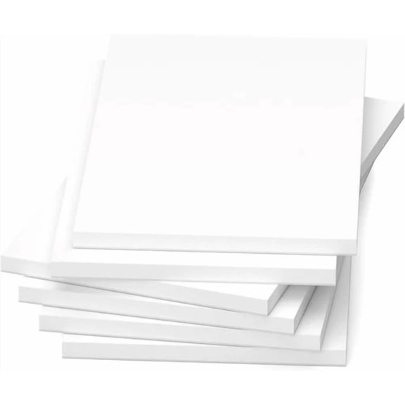 STAR- Note Pads 4X6, 6 Pack Mini Blank Notepad Small 4 X 6 Inch, White