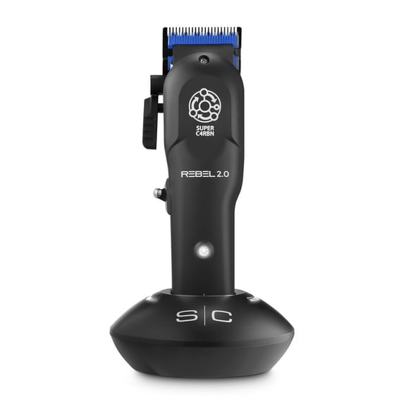 StyleCraft Rebel 2.0 hair clipper with Super C4RBN motor, DLC and ceramic blades, USB-C rechargeable