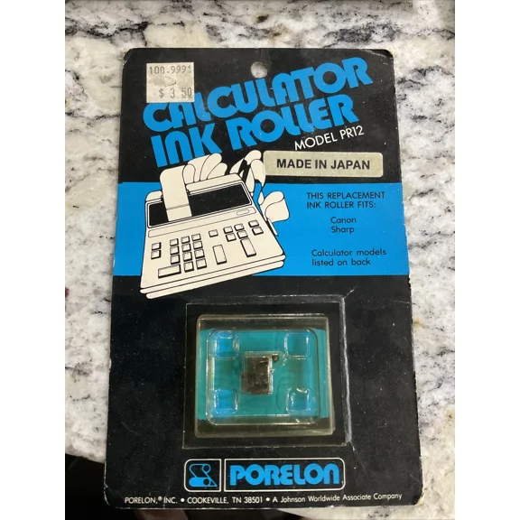 STAR- Porelon Pr12 Calculator Ink Roller Black 10736 (Canon, Sharp, Ti-5005, Unisonic)