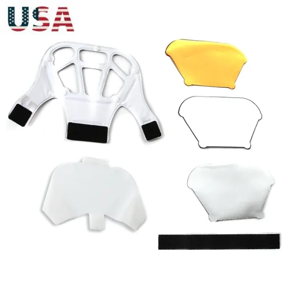 STAR- Pvc Speedlite Diffuser Flash Light Bounce Diffuser With 3 Color Reflector Board