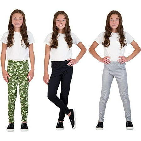 STAR RIDE GIRLS 3 PACK LEGGINGS SIZE 5-16