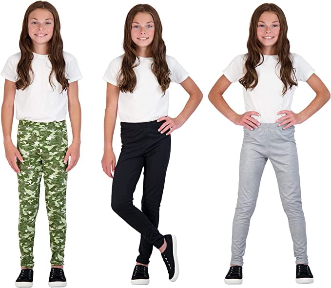Star Ride STAR RIDE GIRLS 3 PACK LEGGINGS SIZE 5-16 - Walmart.com