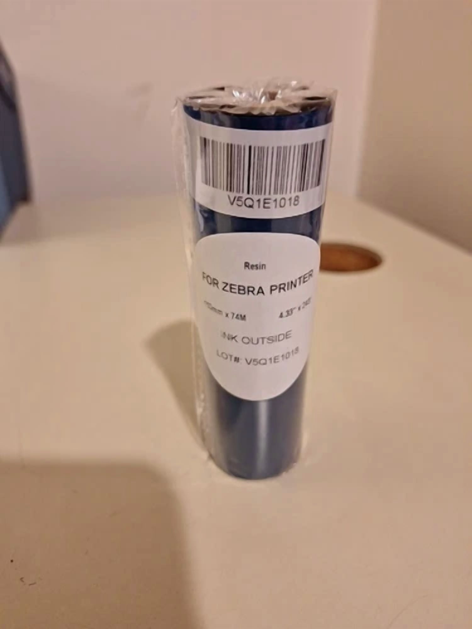 Zebra Machine Ink STAR- Resin For Zebra Printer 110Mm X 74M 4.33