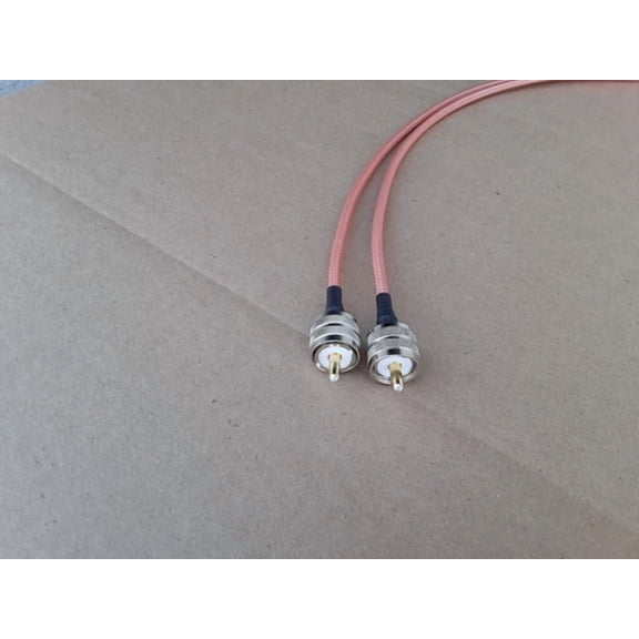 STAR- Rg400 Double Silver Braid Coaxial Cable 6Ft With Pl-259'S Connectors