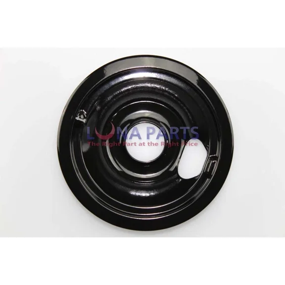 STAR- Roper Kitchenaid Range 6" Black Porcelain Burner Drip Pan Bowl W10290353Rw