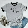 thumbnail image 1 of STAR STRIPES Graphic Ringer Tee, 1 of 4