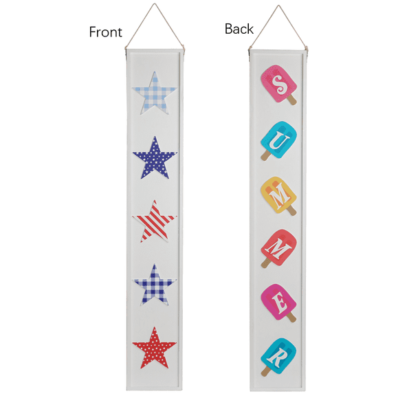 Way To Celebrate Patriotic Summer Hanging Porch Decoration, Multicolor, 59.75"
