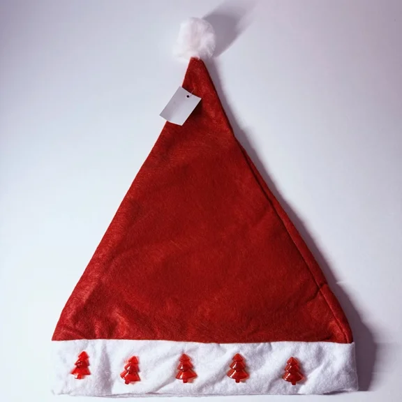 STAR- Santa Hat Christmas Light Up Hat Santa Claus Musical Hat New