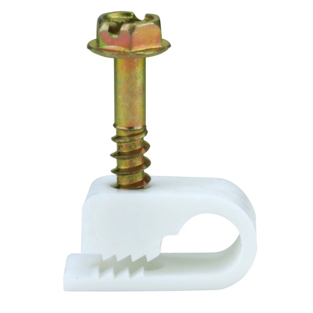 Screwdriver Clips STAR- Skywalker Single Cable Flexible Screw Clips (100 Pack, Screw ...