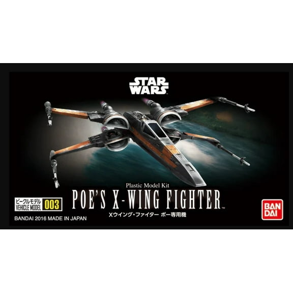 Star Wars 03 Poes X-Wing Fighter Palm Scale Model Bandai 63993