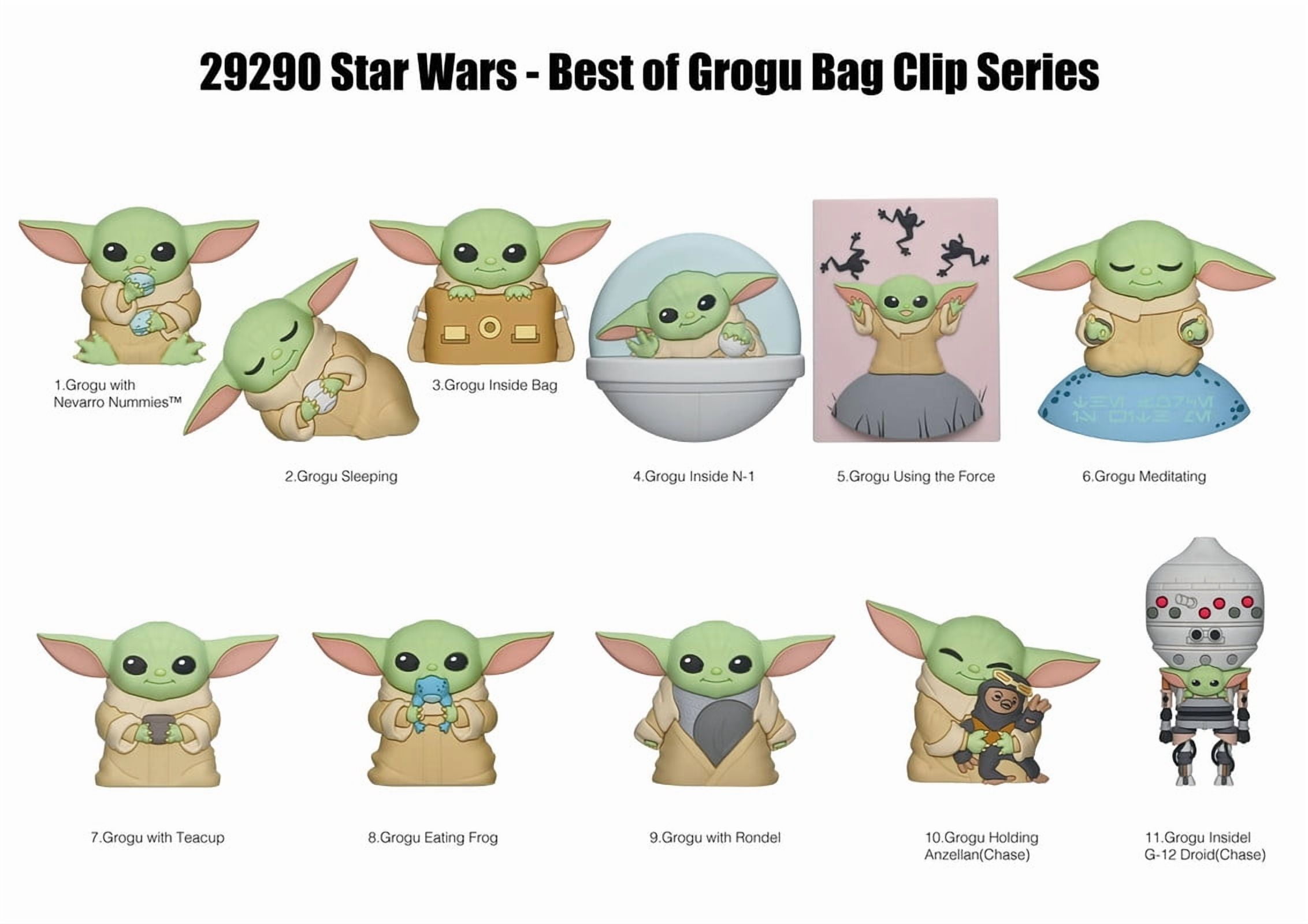STAR WARS BEST OF GROGU 3D FOAM BAGCLIP - Walmart.com