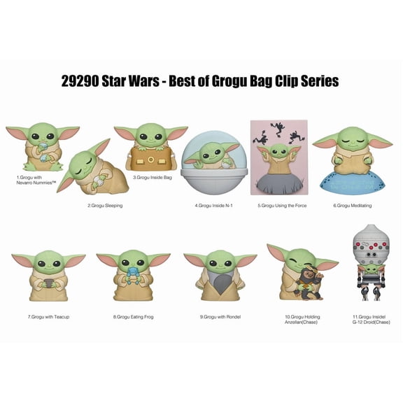 STAR WARS BEST OF GROGU 3D FOAM BAGCLIP