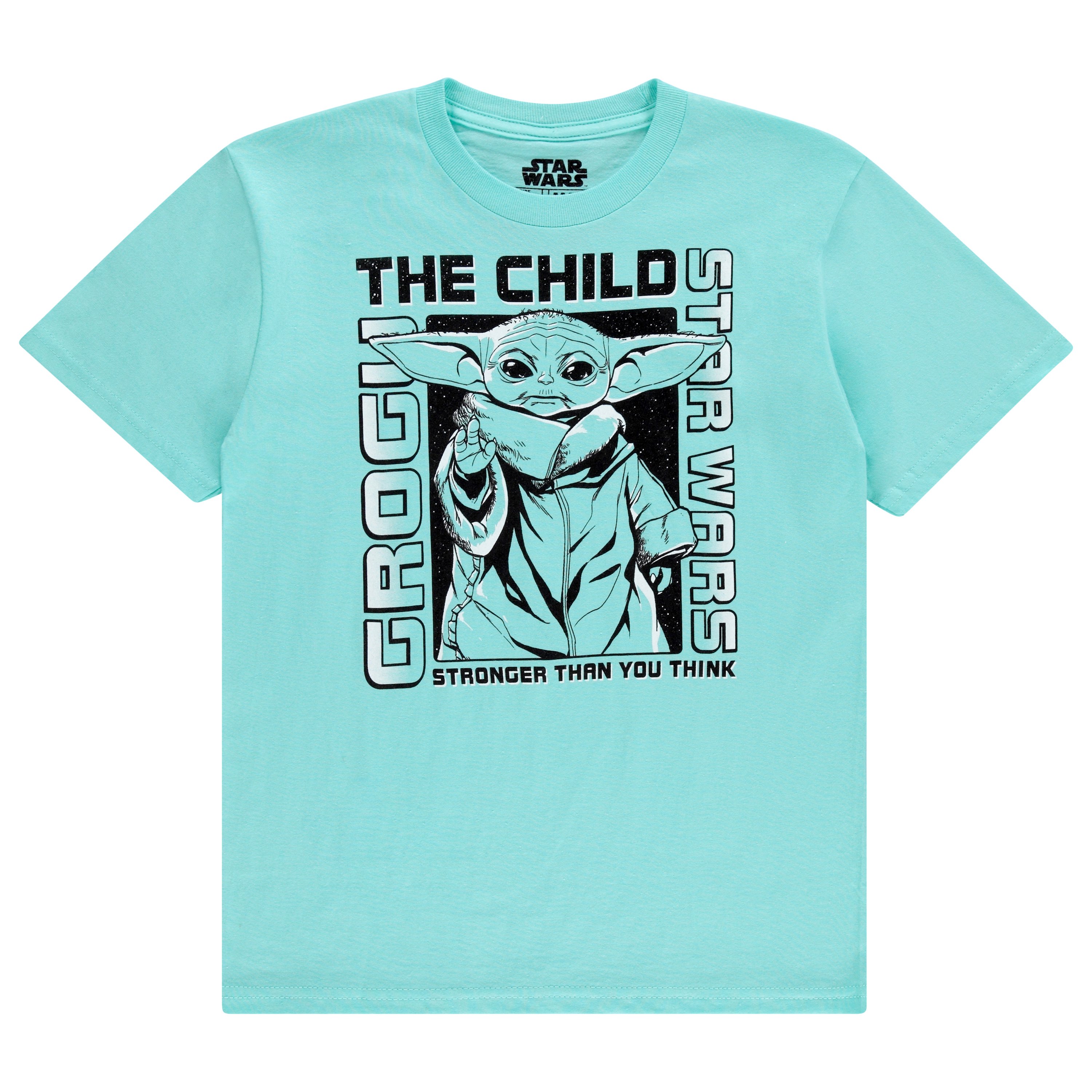 STAR WARS Boys Baby Yoda T-Shirt - Mandalorian The Child Boys Boys Short Sleeve T-Shirt- Little and Big Boys Sizes XS-XL Celadon