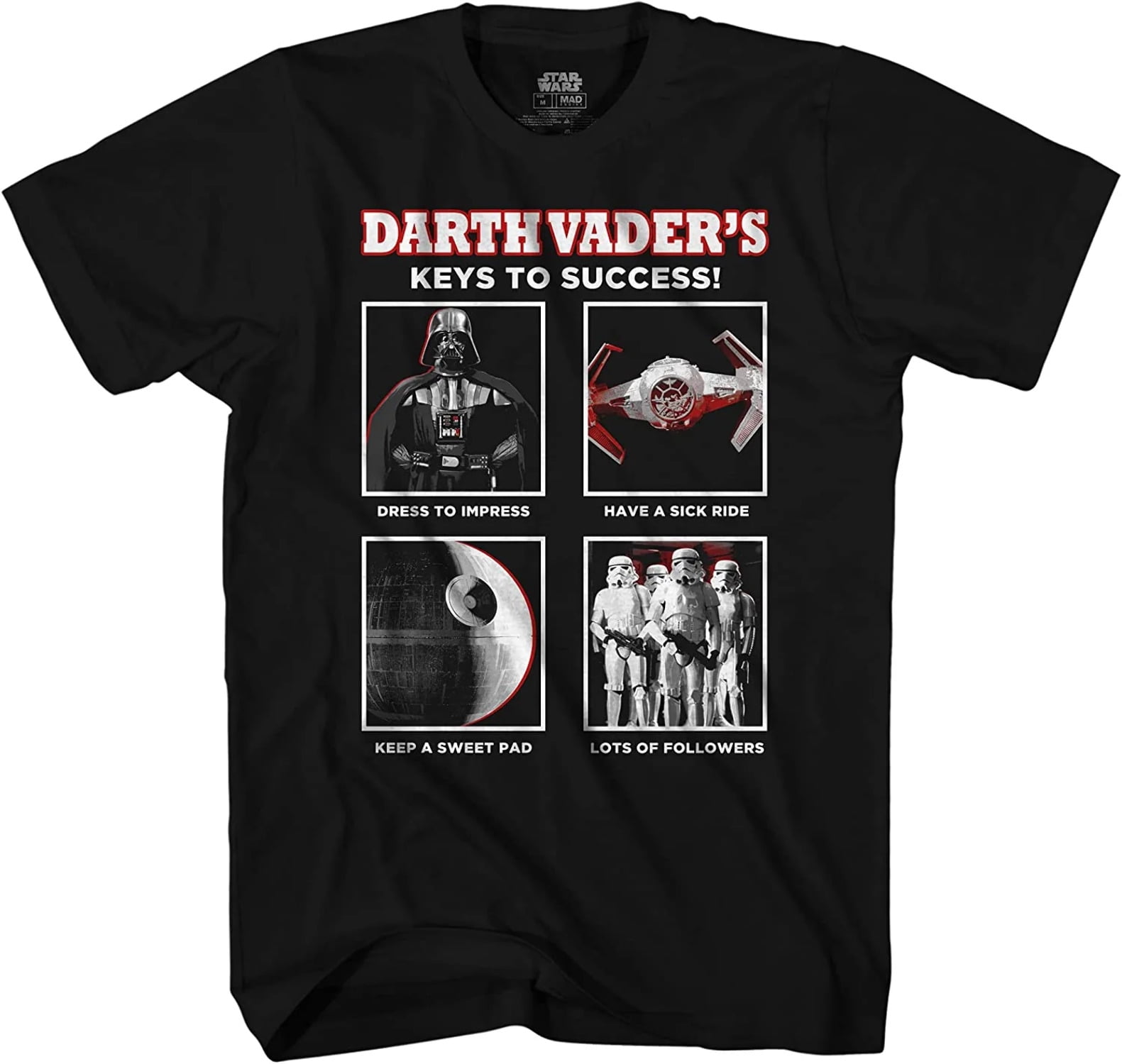 Camiseta Hombre Star Wars Darth Vader Keys To Success - Licencia 