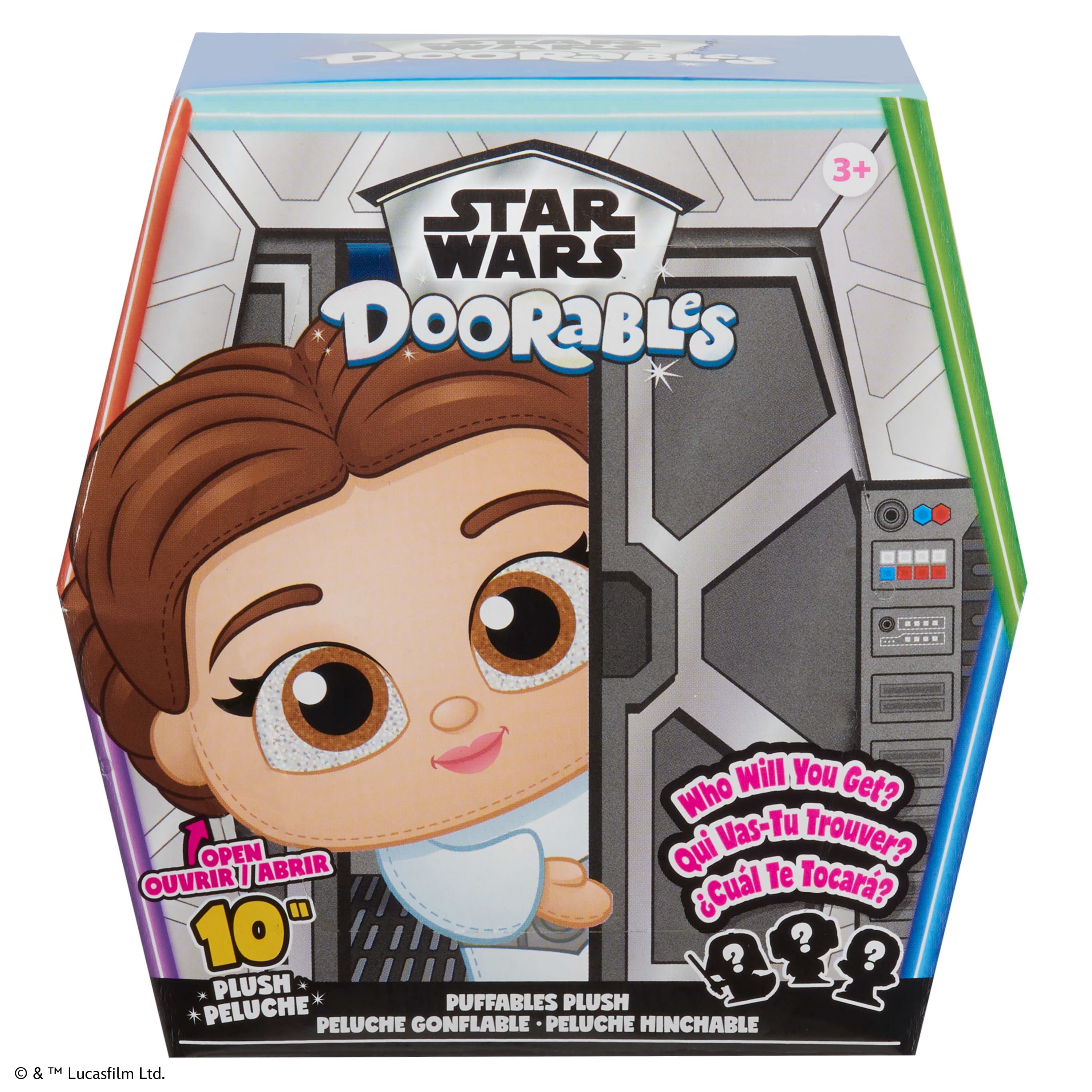 STAR WARS Doorables Puffables Plush STAR WARS: A NEW HOPE, 10-inch Squishy Plush Featuring Glitter Eyes, Styles May Vary, Kids Toys for Ages 3 up