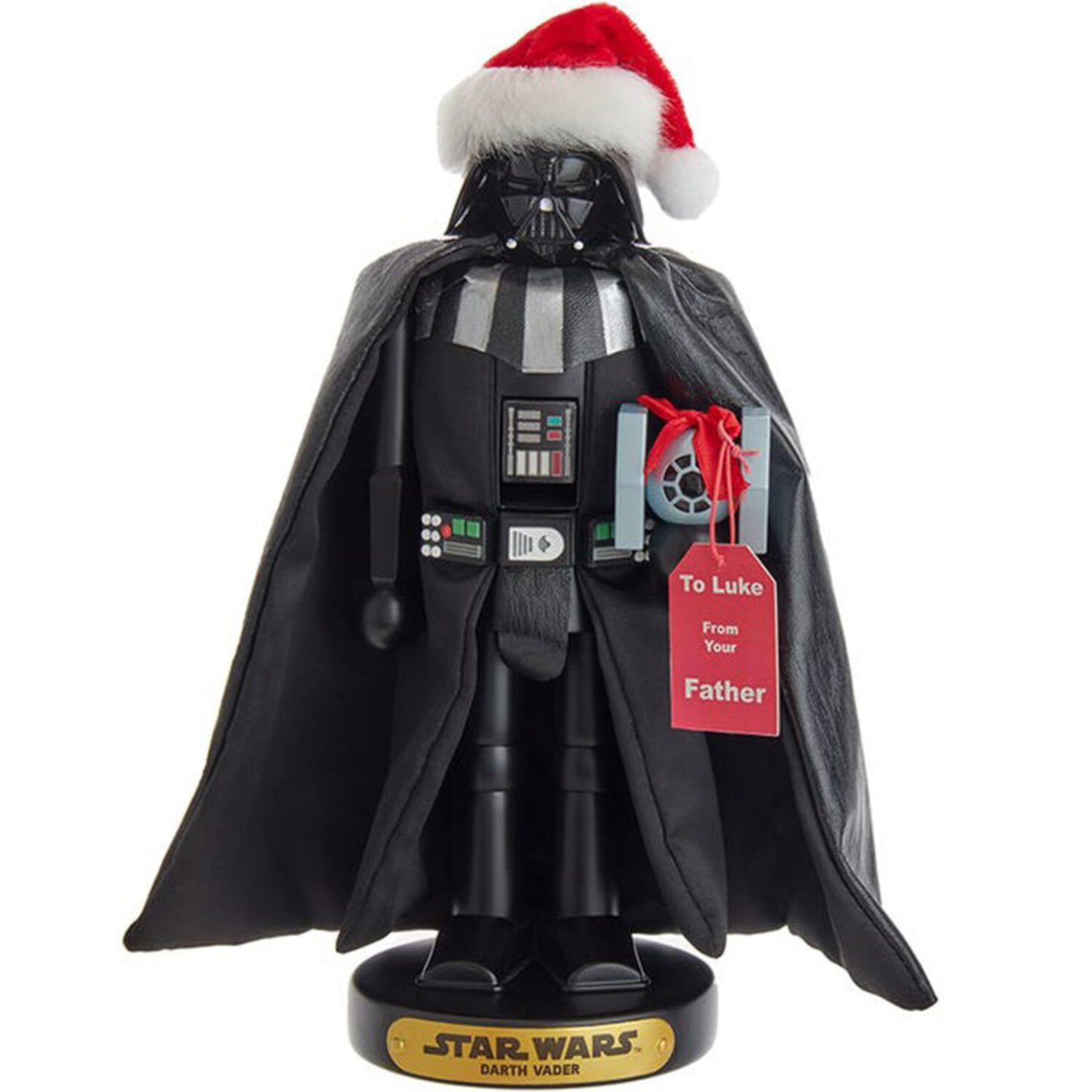 STAR WARS Kurt Adler 10-Inch Vader with Tie Fighter Nutcracker