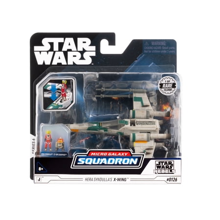 STAR WARS Micro Galaxy Squadron Hera Syndulla’s X-wing - 5 inch Rare Edition Vehicle with Two 1 inch Micro Figure Accessories