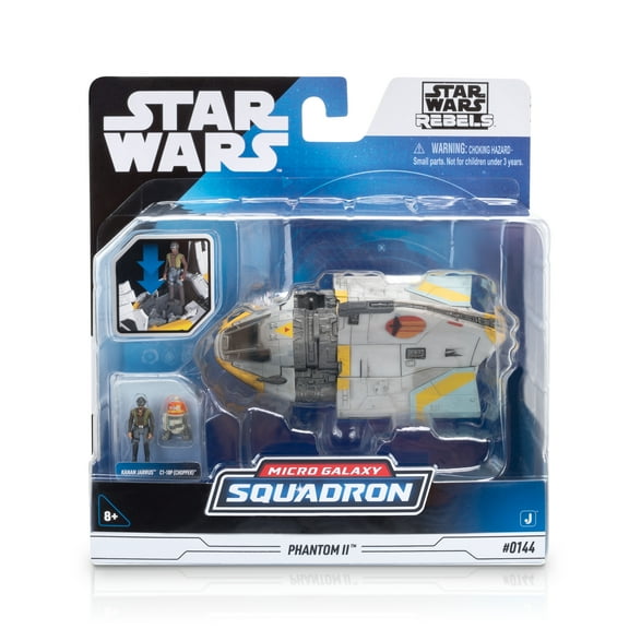STAR WARS Micro Galaxy Squadron Phantom II - 5 inch Vehicle with Two 1 inch Micro Figure Accessories