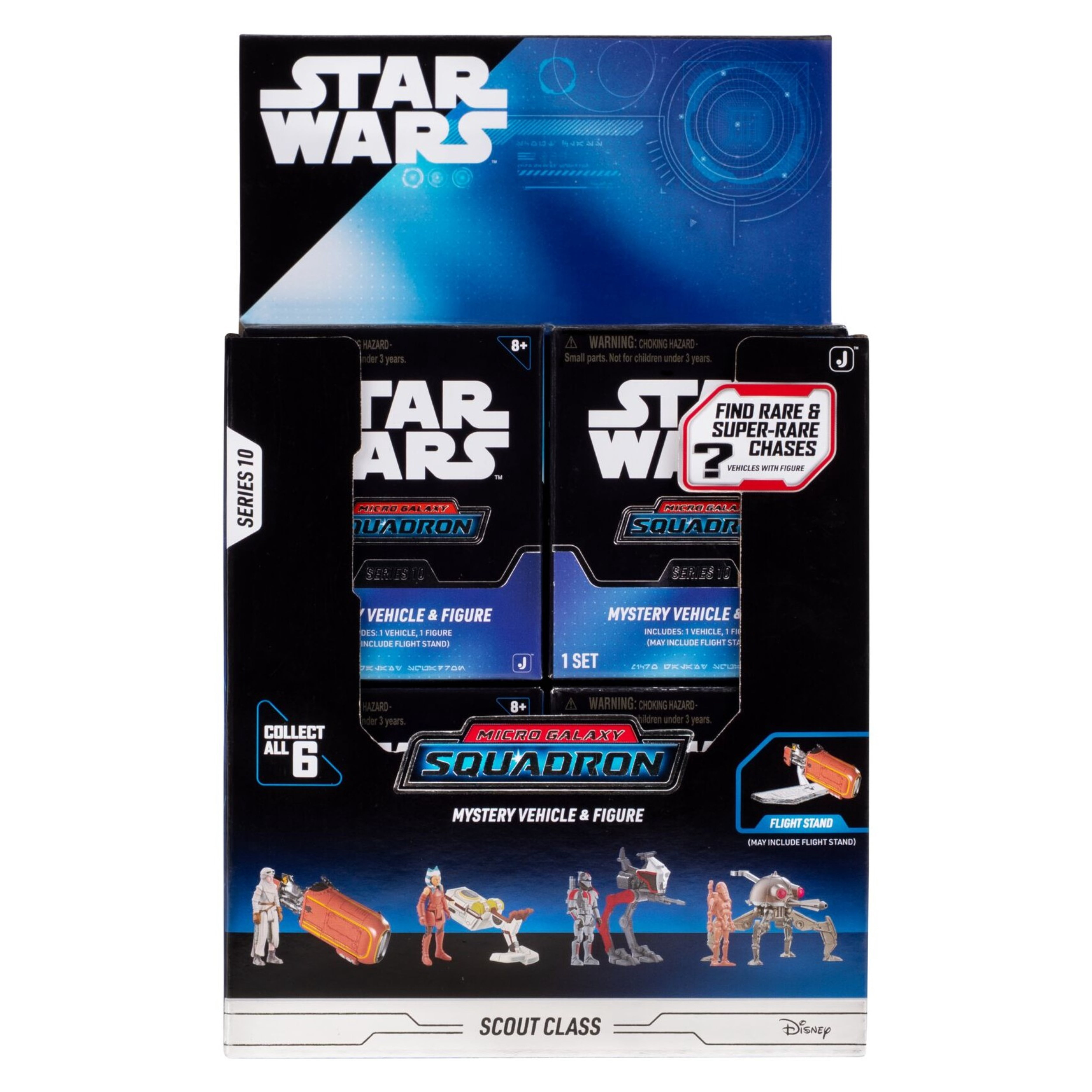 Star Wars Micro Galaxy Squadron Scout Class Mystery Pack Series 10 - Assorted 2.5 inch Vehicle with Micro Figure Accessory