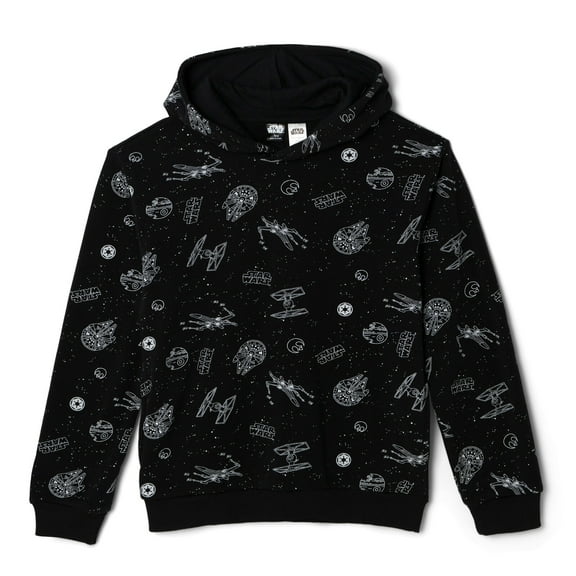 STAR WARS Millennium Falcon TIE Fighter Resistance Fleece Pullover Hoodie Logo Toddler to Big Kid