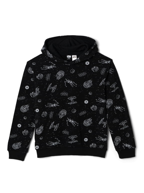 Millennium Falcon TIE Fighter Resistance Fleece Pullover Hoodie Logo Toddler to Big Kid