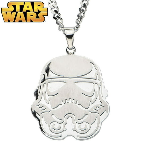 STAR WARS S.S. Storm Trooper Pendant With 24" Chain Necklace