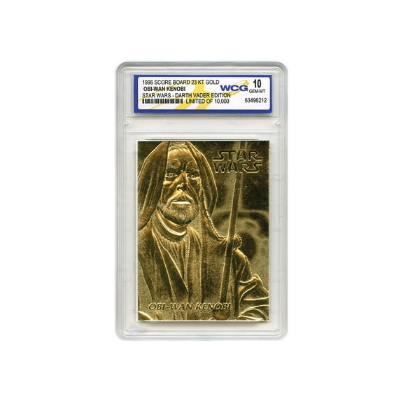 STAR WARS Set of 9 Official 23K Gold Cards Graded Gem-Mint 10 DARTH VADER SERIES