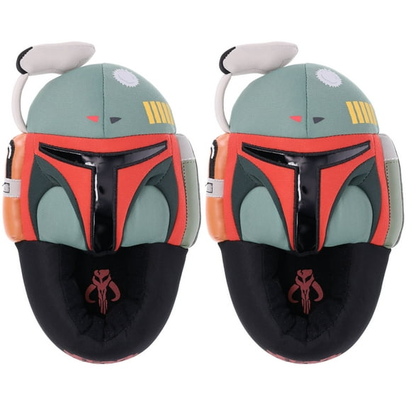 STAR WARS Slippers, Boba Fett Full Body Slipper,Boys size 12-13