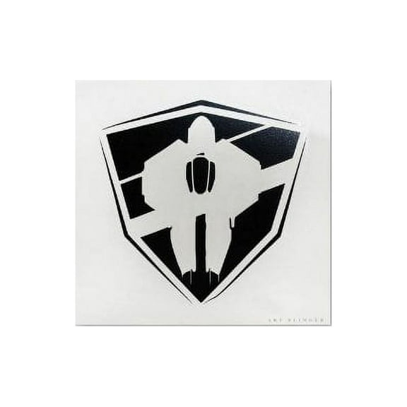 STAR WARS Starfighter Rub-On STICKER Disney Officially Licensed Movie & TV Artwork, 5.2" x 5.75" Long Lasting STICKER -