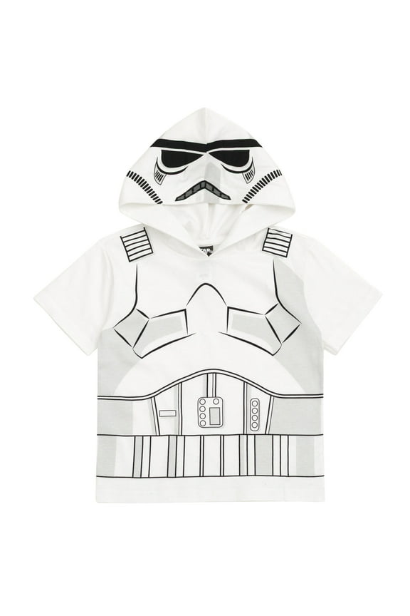Stormtrooper Hooded Matching Family Cosplay T-Shirt Toddler to Big Kid