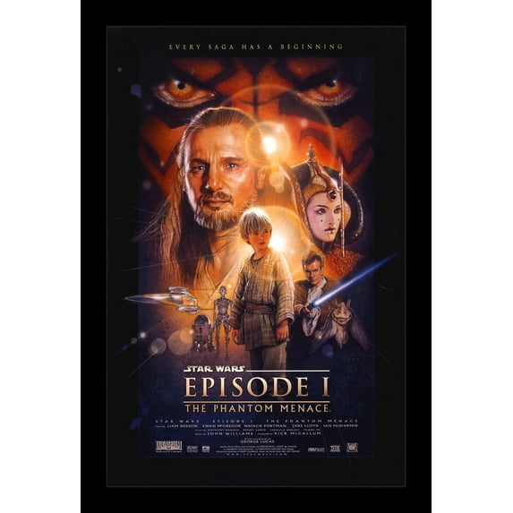 STAR WARS: THE PHANTOM MENACE - 11x17 Framed Movie Poster